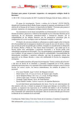 Ficciones para pensar el presente: respuestas a la emergencia ecológica desde la literatura